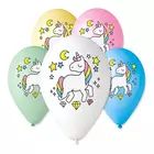 Ükssarvikumustriga 5-osaline õhupallikomplekt - 30 cm
