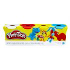 Play-Doh: 4 tégelyes gyurma készlet - Alapszínek