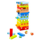 Tooky Toy: Fa toronyépítő játék - állatok