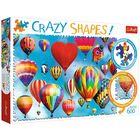 Trefl Crazy Shapes: Pisani toplozračni baloni, sestavljanka 600 kosov