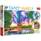 Trefl Crazy Shapes: Cer de poveste la Paris - puzzle cu 600 piese
