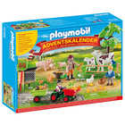 Playmobil Calendar de crăciun, La fermă - 70189