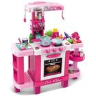 Bucătărie de jucărie cu sunet și lumini - 39 de accesorii, roz