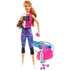 Barbie: Păpușă Barbie pregătit de fitness, cu câine