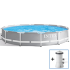 Intex: Prism Frame Set piscină cu cadru metalic - 366 x 76 cm