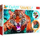 Trefl Crazy Shapes: Egy tigrissel szemben puzzle - 600 darabos