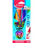 MAPED Color Peps Strong set creioane colorate triunghiulare - 12 buc.