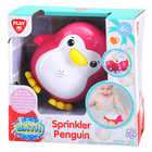 Playgo: Pinguin stropitoare de apă - roșu, jucărie baie 