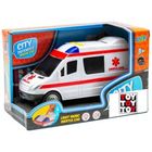 Ambulanță cu lumină și sunet - 17 cm