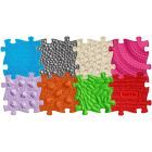 Muffik: Set base Tappeto ortopedico sensoriale - 8 pezzi, colorato