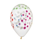 Set de 5 baloane premium umplute cu confeti colorate - 33 cm