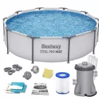 Bestway: Steel Pro Max fémvázas medence vízforgatóval - 305 x 76 cm