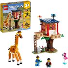 LEGO Creator: Căsuță în copac cu animale sălbatice din safari 31116