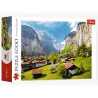 Trefl: Lauterbrunnen, Svájc - 3000 darabos puzzle