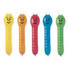 Set di 5 palloncini colorati a forma di bruco