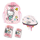 Hello Kitty: Bukósisak és védőfelszerelés szett hátizsákban, S-es