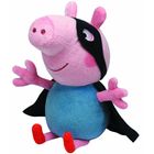 TY Beanie Babies: Peppa Pig figurină de pluș - George, super-eroul, 28 cm