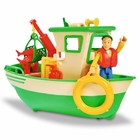 Pompierul Sam: Barca de pescuit cu figurina Charlies