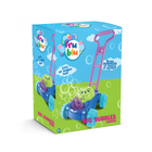 FruBlu: Mașină de tuns iarbă cu baloane de săpun