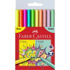 Faber-Castell: Grip 10 darabos filctoll szett- 5 neon, 5 pasztell