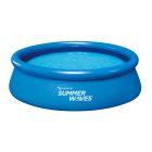 Summer Waves: Piscină cu inel gonflabil cu pompă de filtrate - 305 cm, albastru