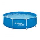 Summer Waves: Fémvázas medence papírszűrős vízforgatóval - 305 cm, kék