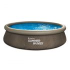 Summer Waves: Piscină cu inel gonflabil cu pompă de filtrate - 305 cm, model ratan