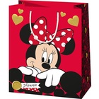 Minnie Mouse pungă cadou cu model Minnie - roșu, 11 x 6 x 14 cm