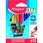 MAPED: trokutasti set bojica, mali, 12 komada