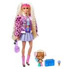 Barbie Fashionista: Păpușa Barbie Extra cu păr blond în codițe