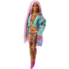 Barbie Fashionista: Păpușa Barbie Extra în palton roz