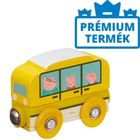 Peppa Pig: Autobuz școlar din lemn, cu magnet