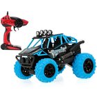 ToyToyToy: Mașinuță Monster Trucks cu telecomandă, cu lumini și sunete, 2,4 Ghz - albastru