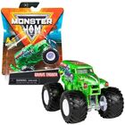 Monster Jam: Mașinuță Grave Digger cu accesoriu - verde