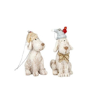 H-Line: Ornament câine fericit de crăciun fericit - diferite