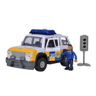 Pompierul Sam: Mașină de poliție 4 x 4 cu figurină Malcolm