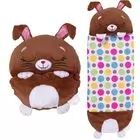 Happy Nappers: saco de dormir y almohada 2 en 1 - Beeples, el conejo marrón - 137 cm