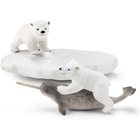 Schleich: Pui de urși polari pe calota de gheață - 42531