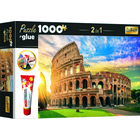 Trefl: Colosseum, Roma - puzzle cu 1000 de piese + adeziv cadou