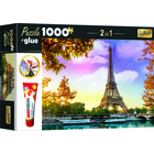 Trefl: Párizs, Eiffel torony puzzle - 1000 darabos + ragasztó