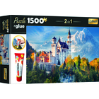 Trefl: Castelul Neuschwanstein - puzzle cu 1500 de piese + adeziv cadou