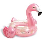 Intex: Colac gonflabil Flamingo cu glitter - roz