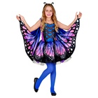 Kék pillangó jelmez szárnyakkal - 140 cm