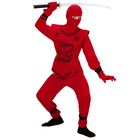 Sárkány ninja jelmez, piros - 158 cm