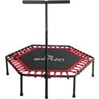 Spartan: Trambulină fitness cu mâner, hexagonală - 137 cm