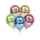 Beauty and Charm Set de 5 de baloane în culori metalizate - 30 cm