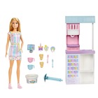 Barbie: Kézműves fagylaltozó játékszett