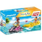 Playmobil: Scuter de apă cu barca banană - 70906