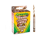 Crayola: Sokszínű Világ, bőrszín árnyalatok zsírkréta készlet - 24 db-os