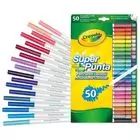 Crayola: Plāni un biezi mazgājami flomasteri komplekts - 50 gab.